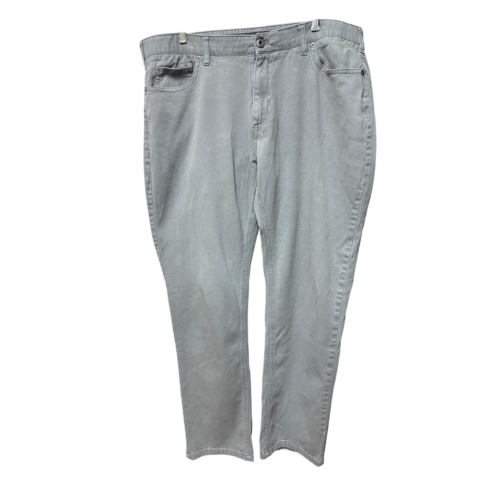 Iron Co pants Men's 38/32 Gray Dress Chino‎ Golf Career Workwear Business Casual